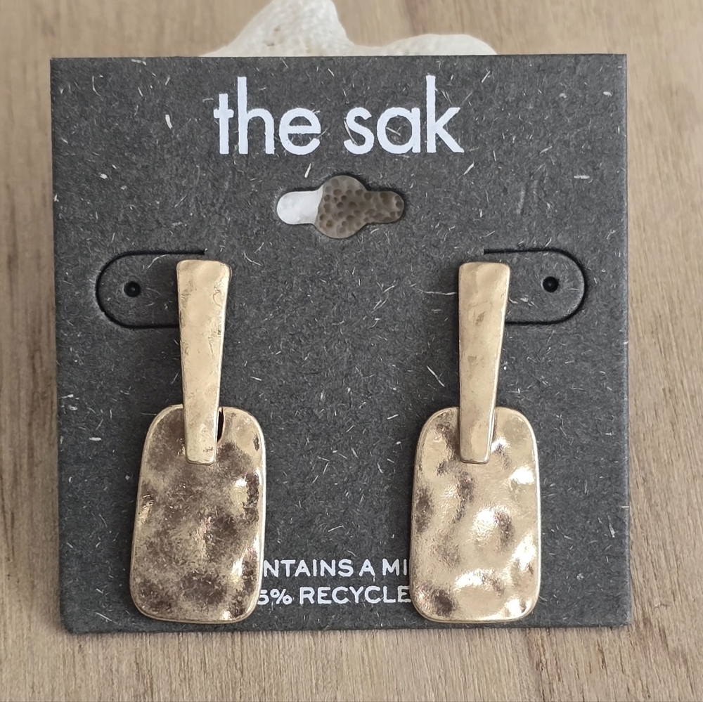 The Sak Textured Gold-Tone Earrings